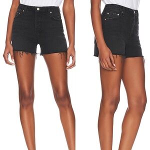 GRLFRND Denim Helena High Rise Cut Off Shorts in Sunset Cliffs